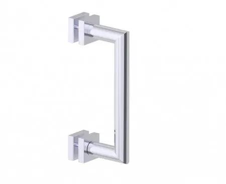 polished chrome door handle