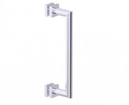 polished chrome door handle