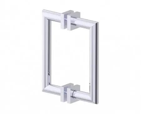 polished chrome door handle