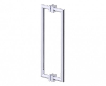 polished chrome door handle