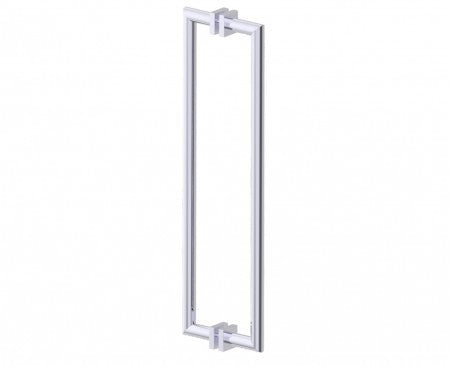 polished chrome door handle