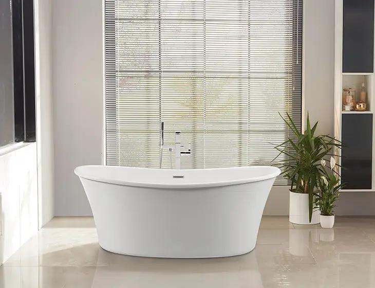 white bathtub