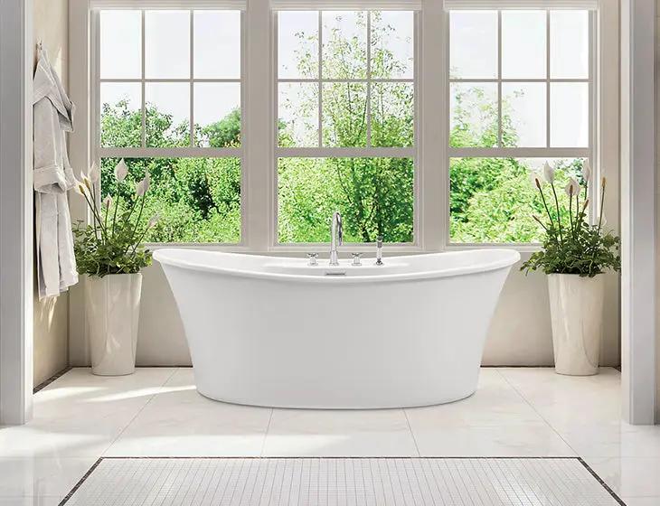 white bathtub