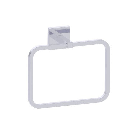 polished chrome towel ring