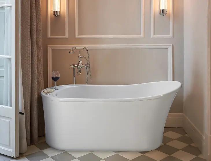 white bathtub