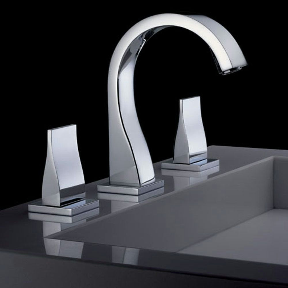 chrome polished faucet