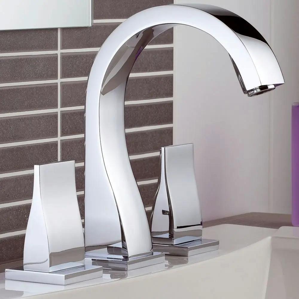 chrome polished faucet