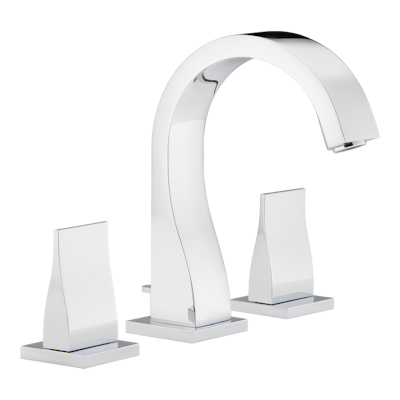 chrome polished faucet