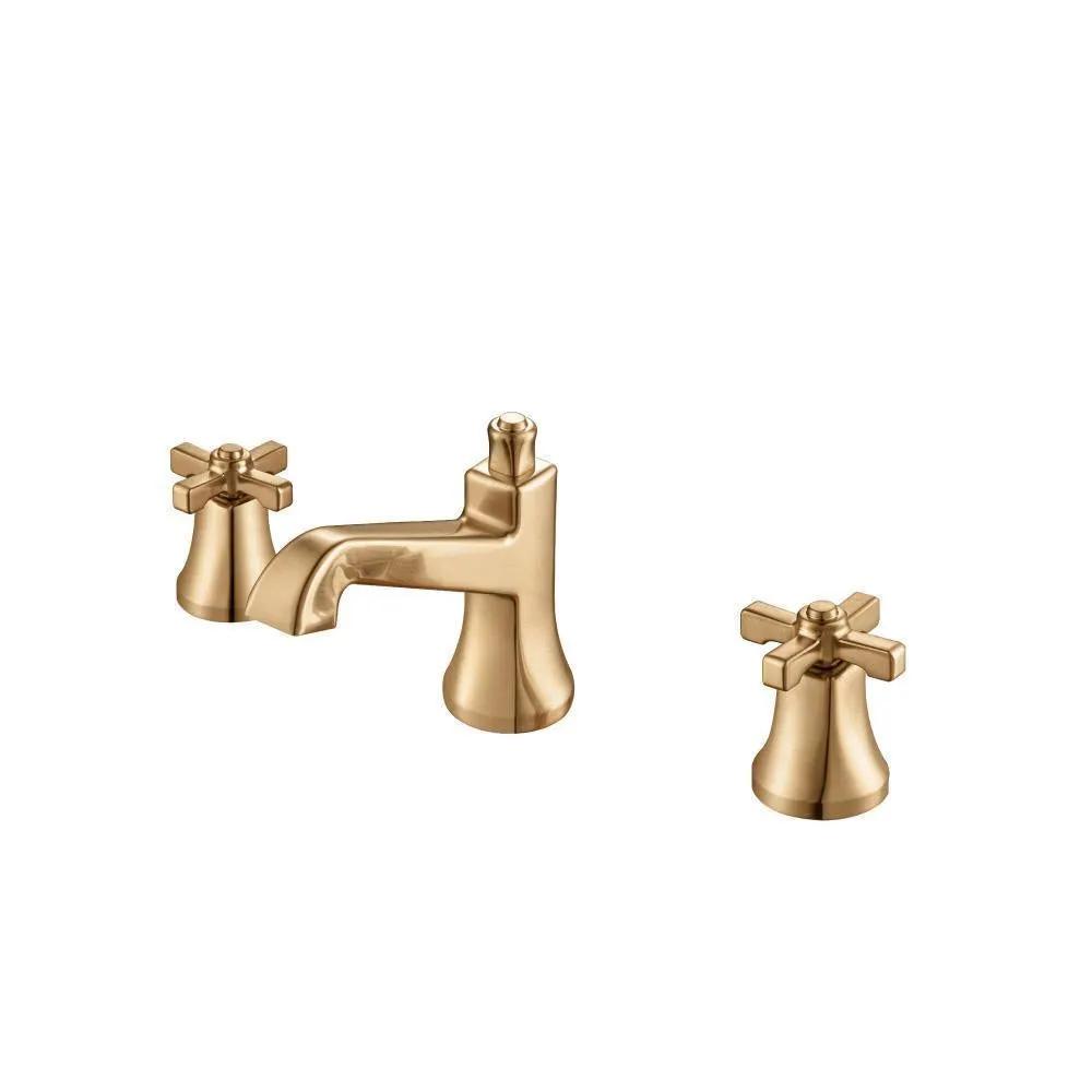 Flusso Serie 270 Three Hole 8" Widespread Two Handle Bathroom Faucet by Flusso
