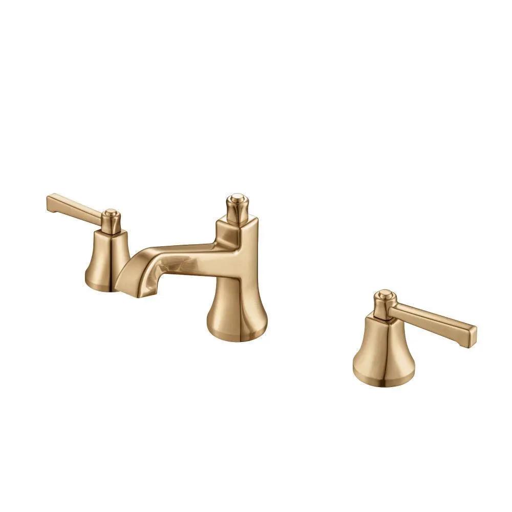 Flusso Serie 270 Three Hole 8" Widespread Two Handle Bathroom Faucet by Flusso
