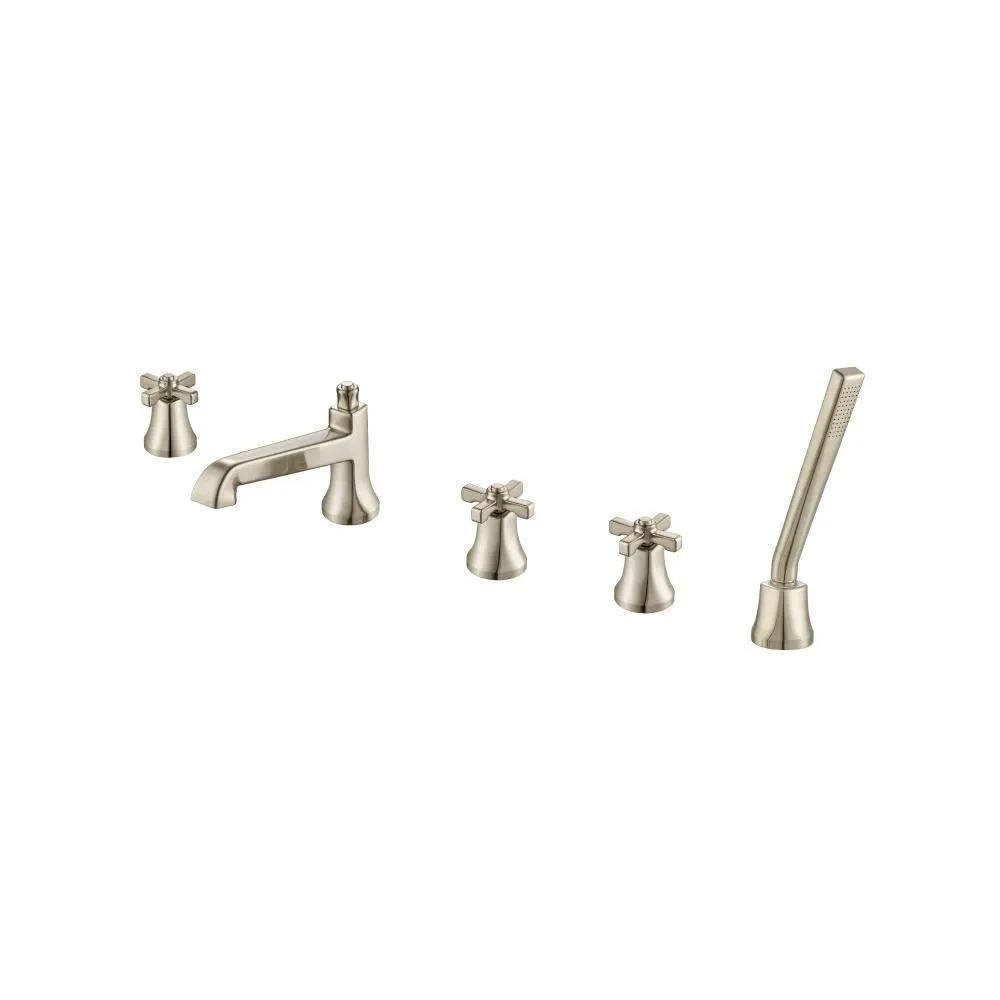 brushed nickel pvd tub faucet