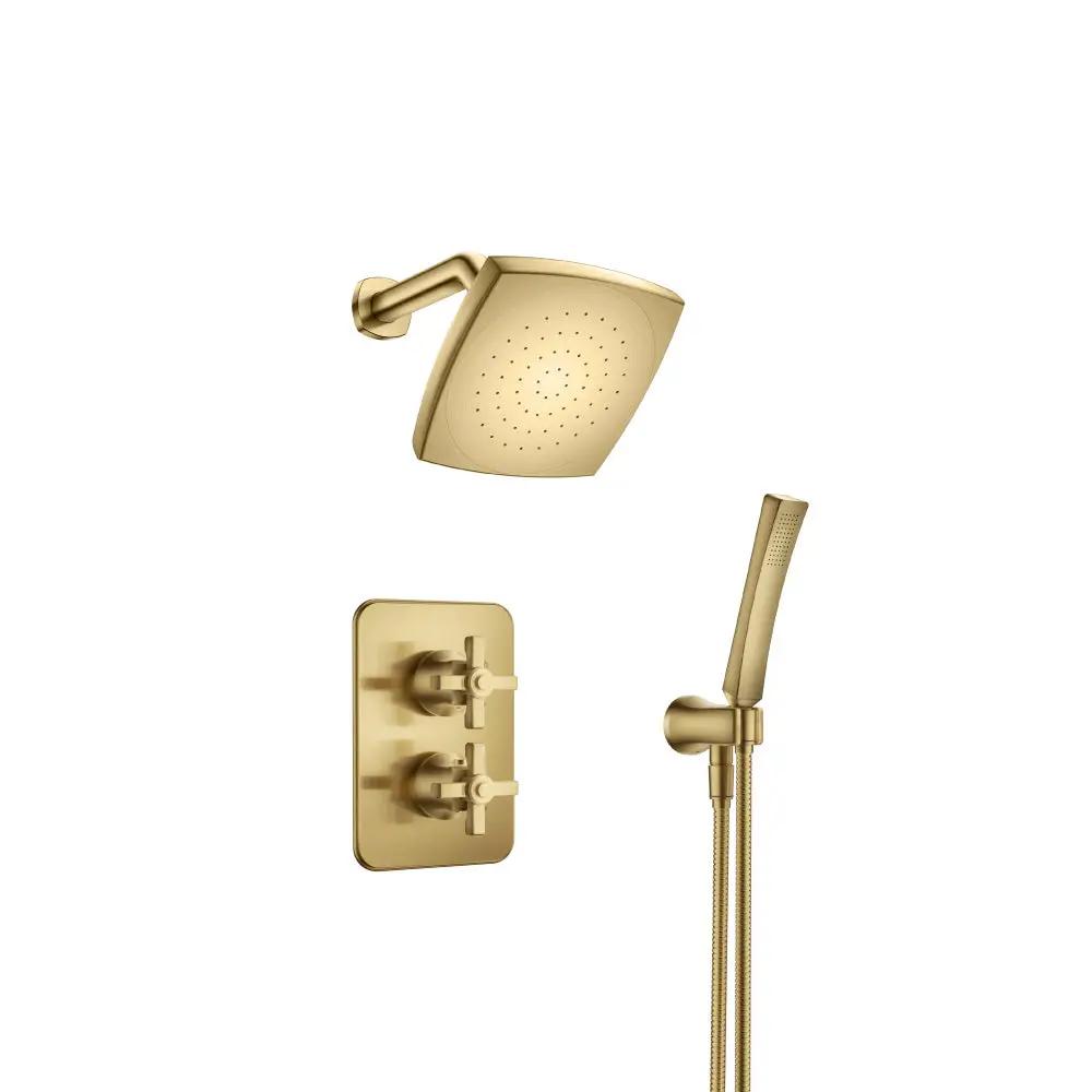 Flusso Serie 270 Single Output Shower Set with Shower Head and Arm by Flusso