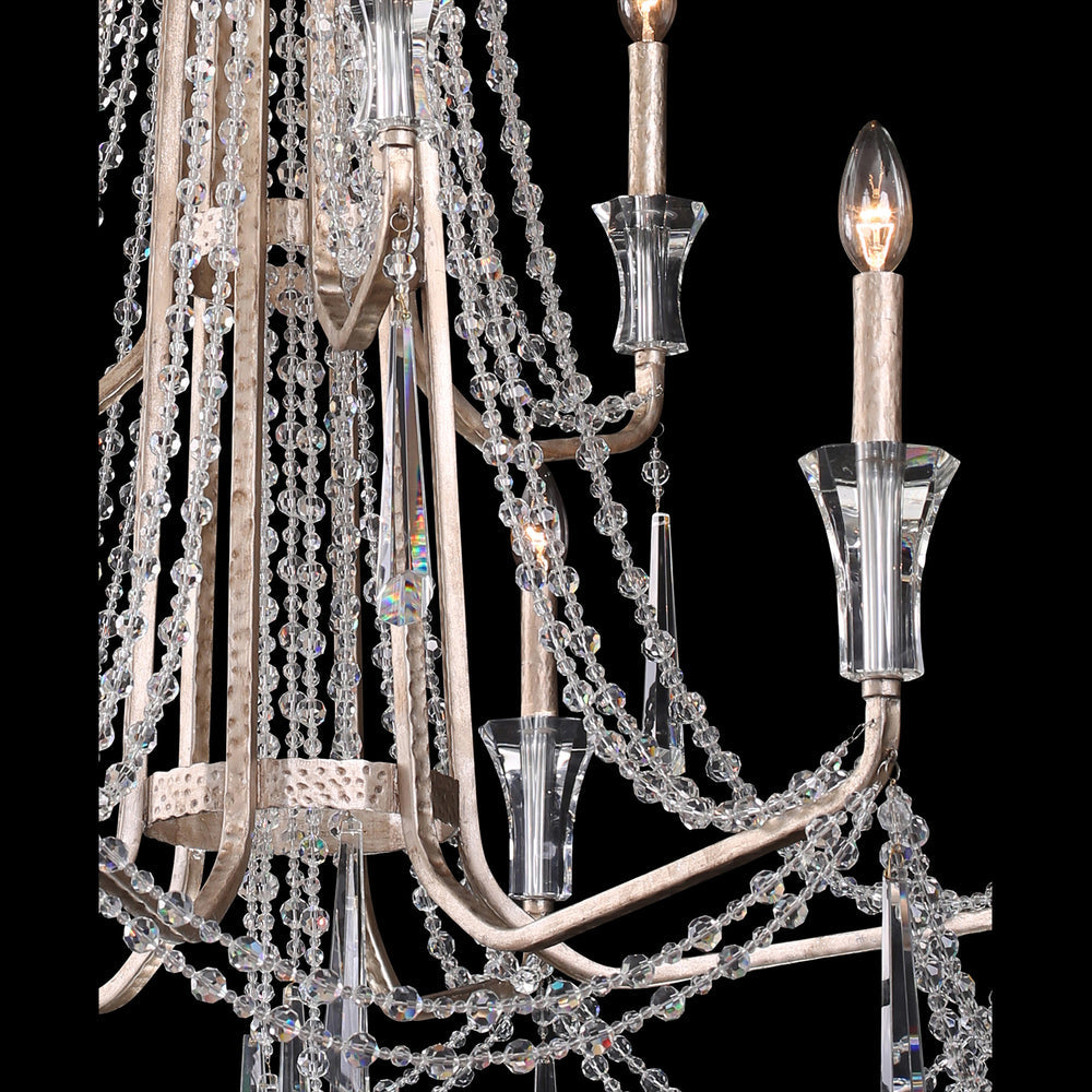 transcend silver chandelier