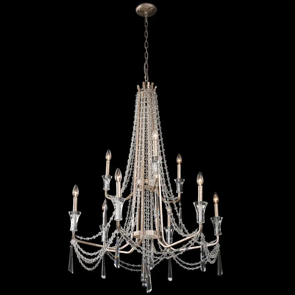 Varaluz Barcelona 9-Light 2-Tier Crystal Chandelier by Varaluz