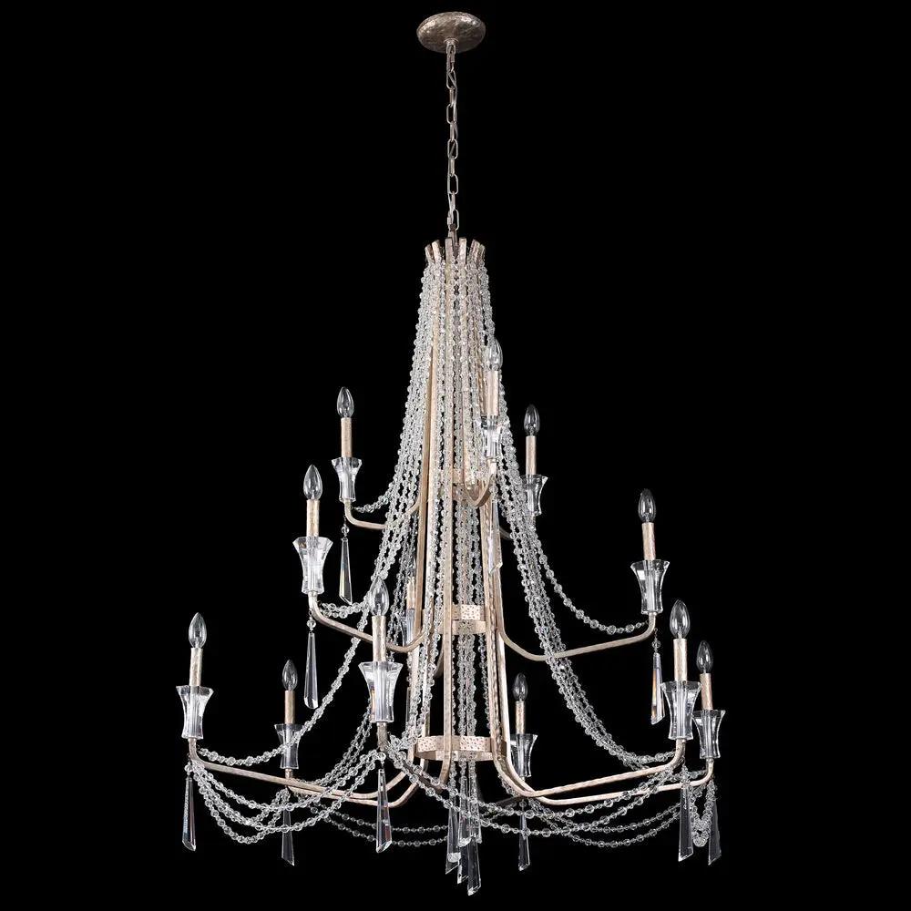 Varaluz Barcelona 12-Light 3-Tier Crystal Chandelier by Varaluz
