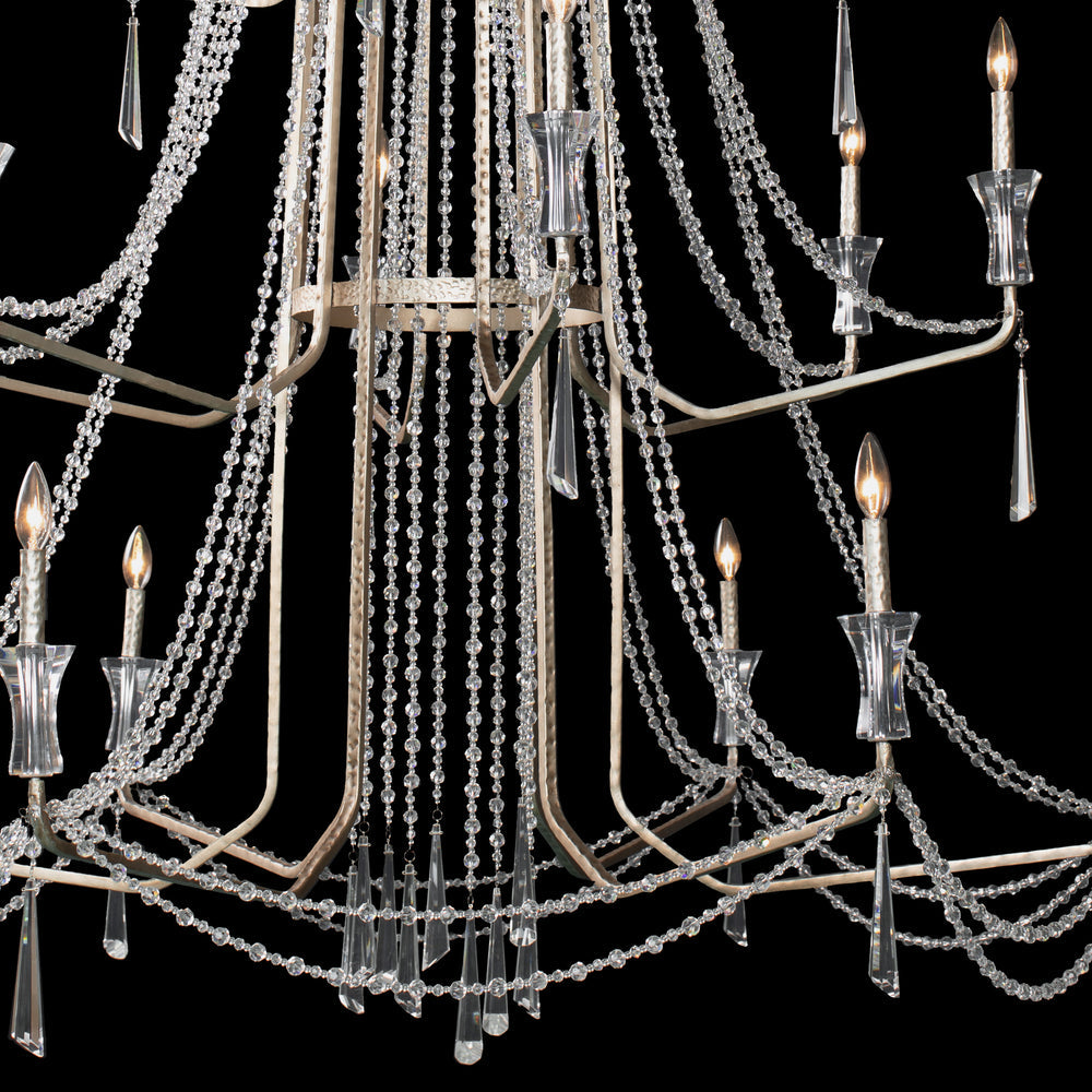 transcend silver chandelier