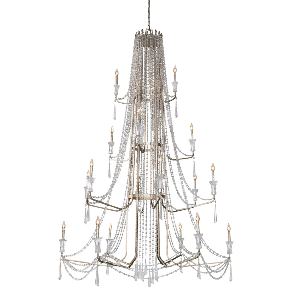Varaluz Barcelona 18-Light 4-Tier Crystal Chandelier