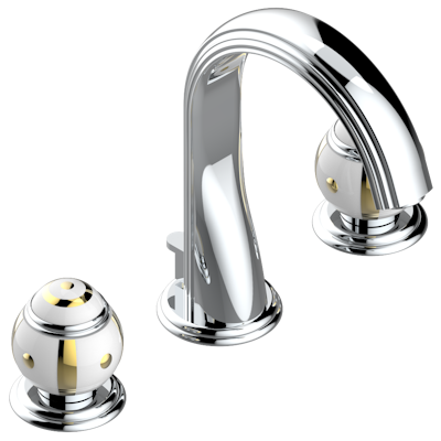 chrome polished faucet