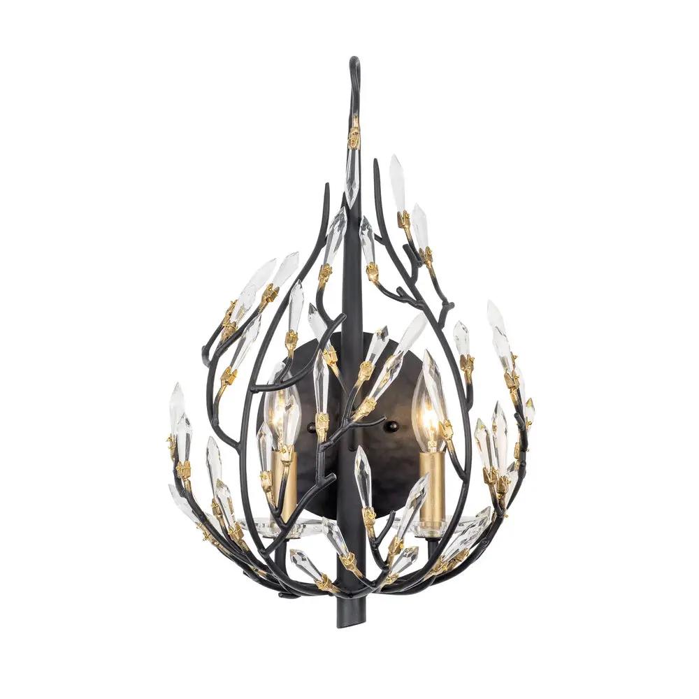 Varaluz Bask 2-Light Crystal Sconce by Varaluz