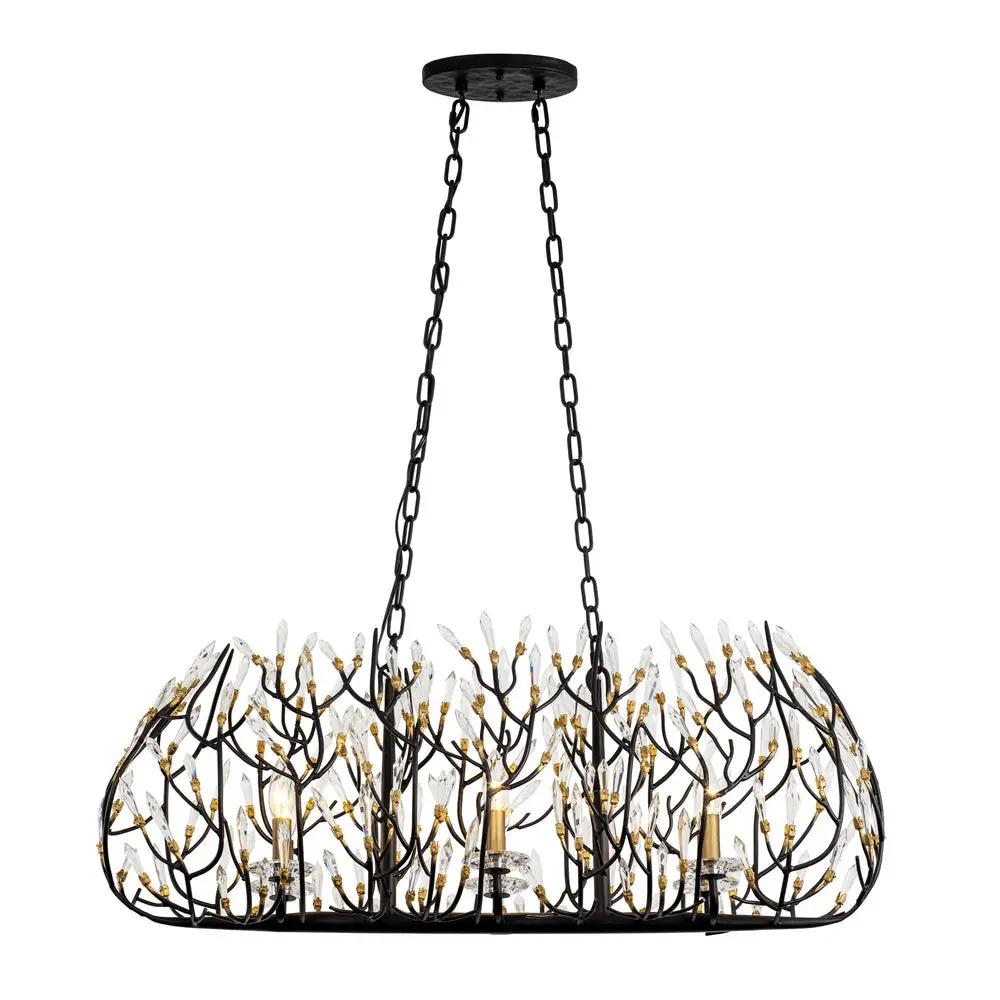 Varaluz Bask 6-Light Crystal Linear Pendant by Varaluz