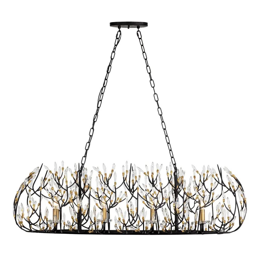 Varaluz Bask 8-Light Crystal Linear Pendant by Varaluz