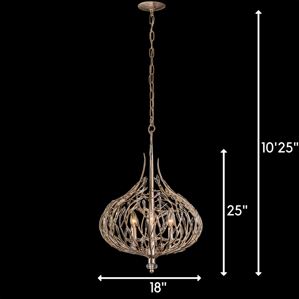 gold dust pendant light