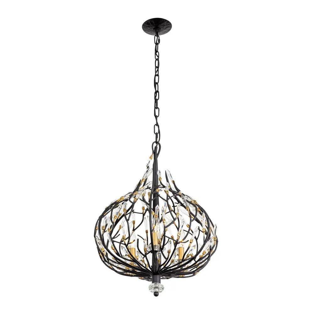 Varaluz Bask 3-Light Crystal Pendant by Varaluz