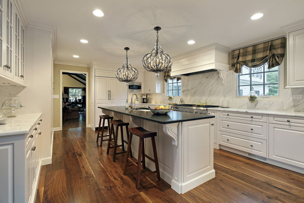 matte black/french gold pendant light
