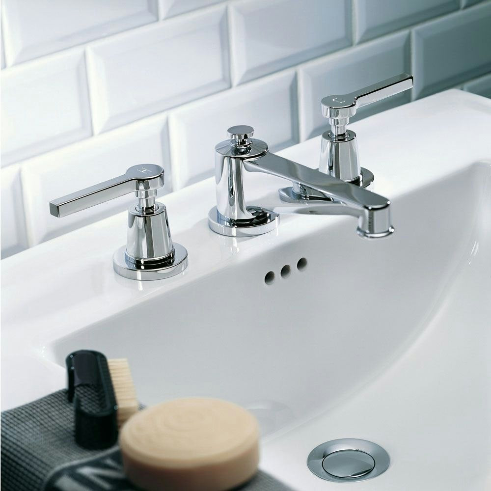 chrome polished faucet