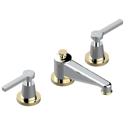 THG Paris Spirit with Lever Handles Widespread Lavatory Set with Drain by THG Paris