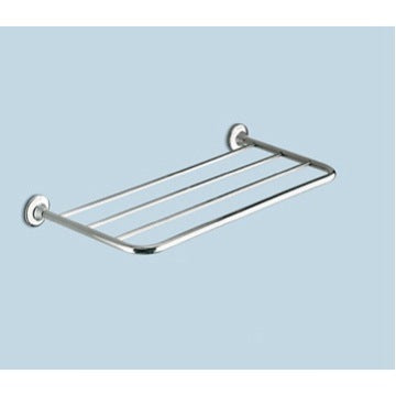 polished chrome shelf