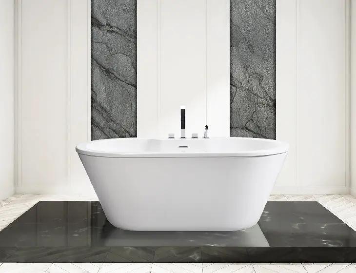 white bathtub