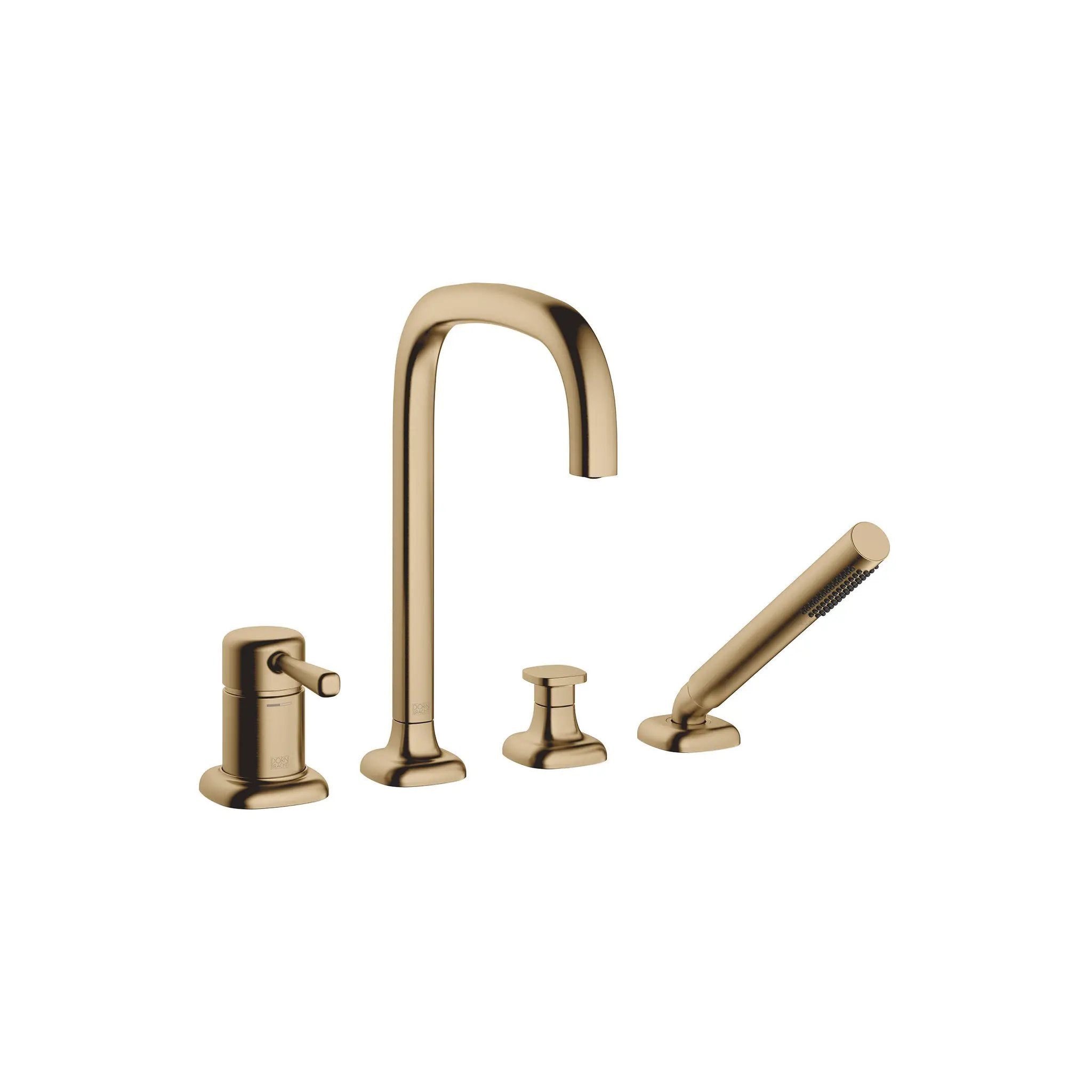 Dornbracht COYA Deck-Mounted Tub Mixer, with Hand Shower Set for Deck-Mounted Tub Installation by Dornbracht