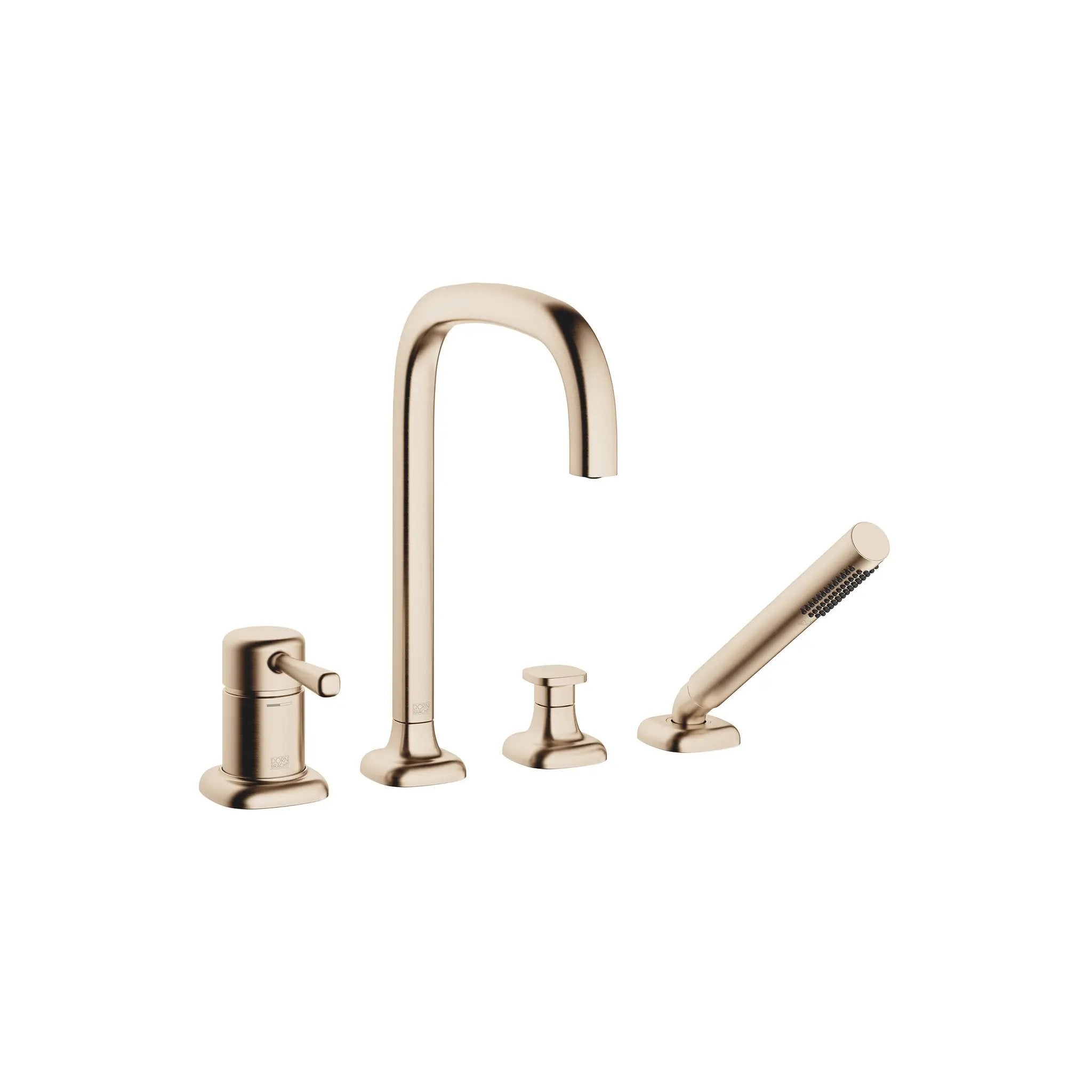Dornbracht COYA Deck-Mounted Tub Mixer, with Hand Shower Set for Deck-Mounted Tub Installation by Dornbracht