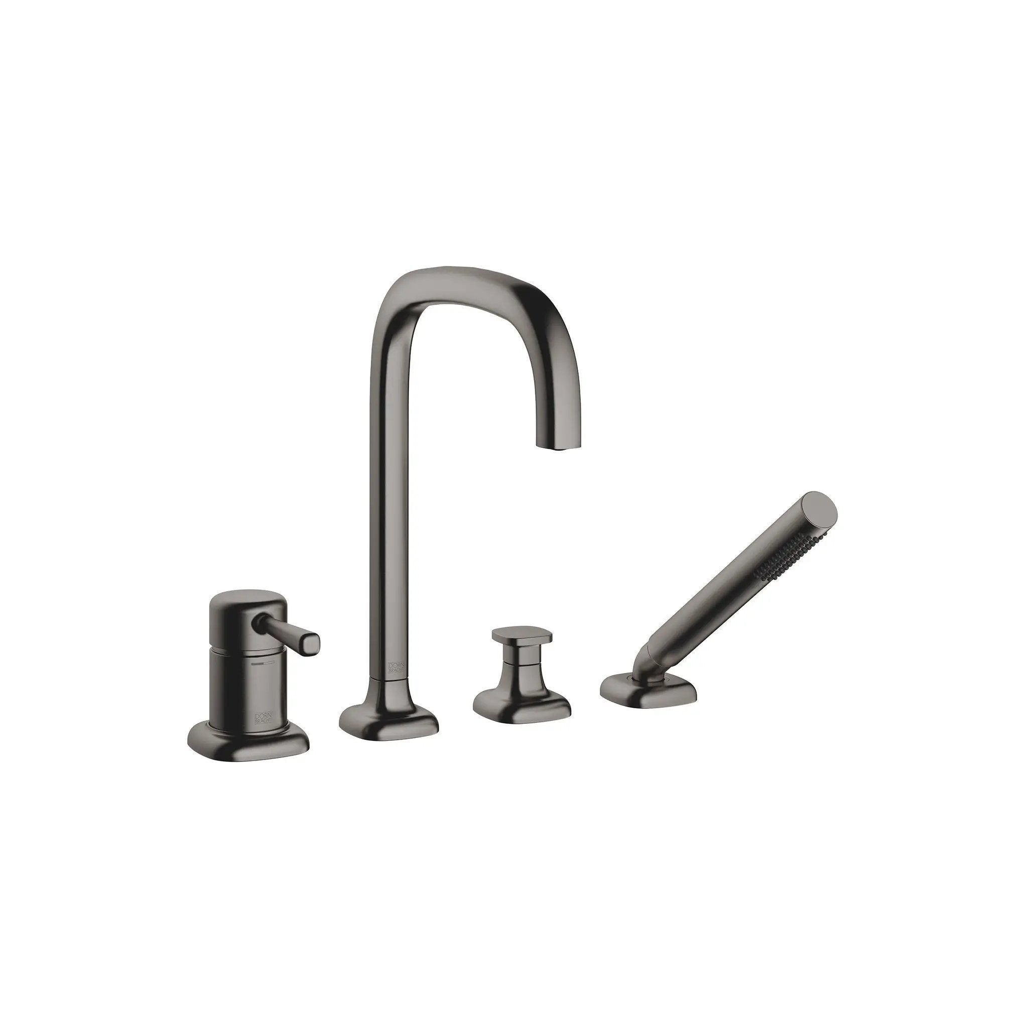 Dornbracht COYA Deck-Mounted Tub Mixer, with Hand Shower Set for Deck-Mounted Tub Installation by Dornbracht