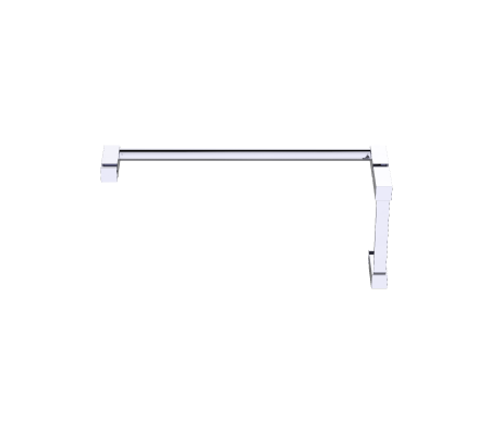 polished chrome door handle