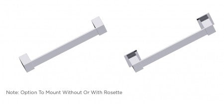 polished chrome towel bar