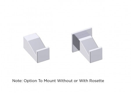 polished chrome robe hook