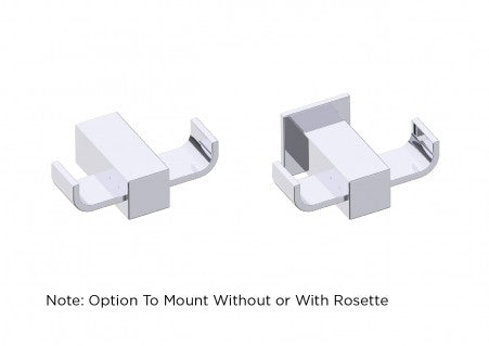 polished chrome robe hook