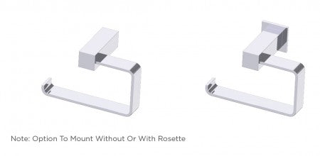 polished chrome tissue holder