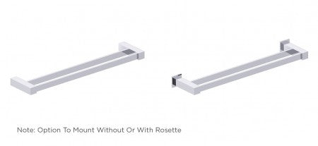 polished chrome towel bar