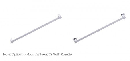 polished chrome towel bar