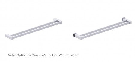 polished chrome towel bar