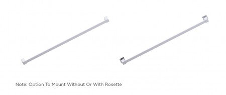 polished chrome towel bar