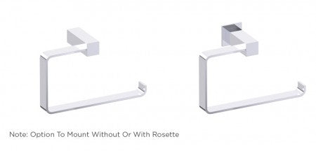 polished chrome towel ring