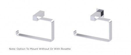 polished chrome towel ring