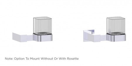 polished chrome tumbler holder