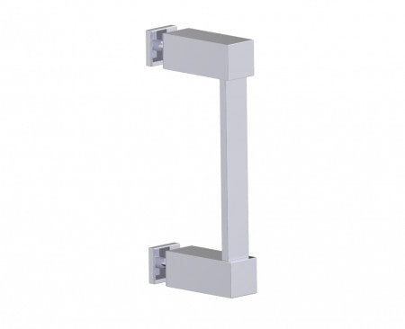 polished chrome door handle