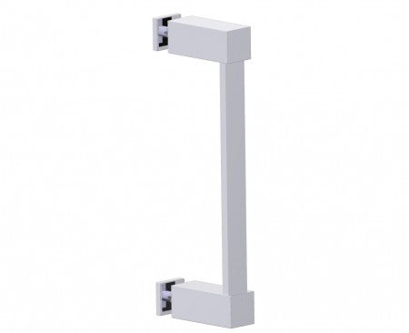 polished chrome door handle