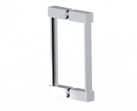 polished chrome door handle